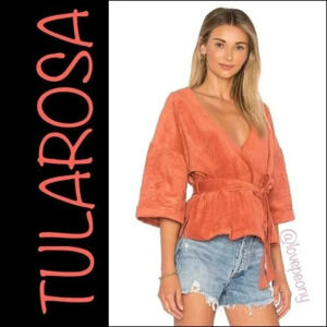TULAROSA Rory Wrap Jacket Rust
